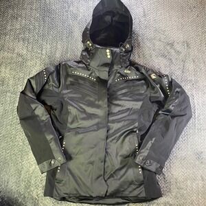 Killy Black Ski Jacket Hooded Womens Waterproof Insulated Winter Snow Coat